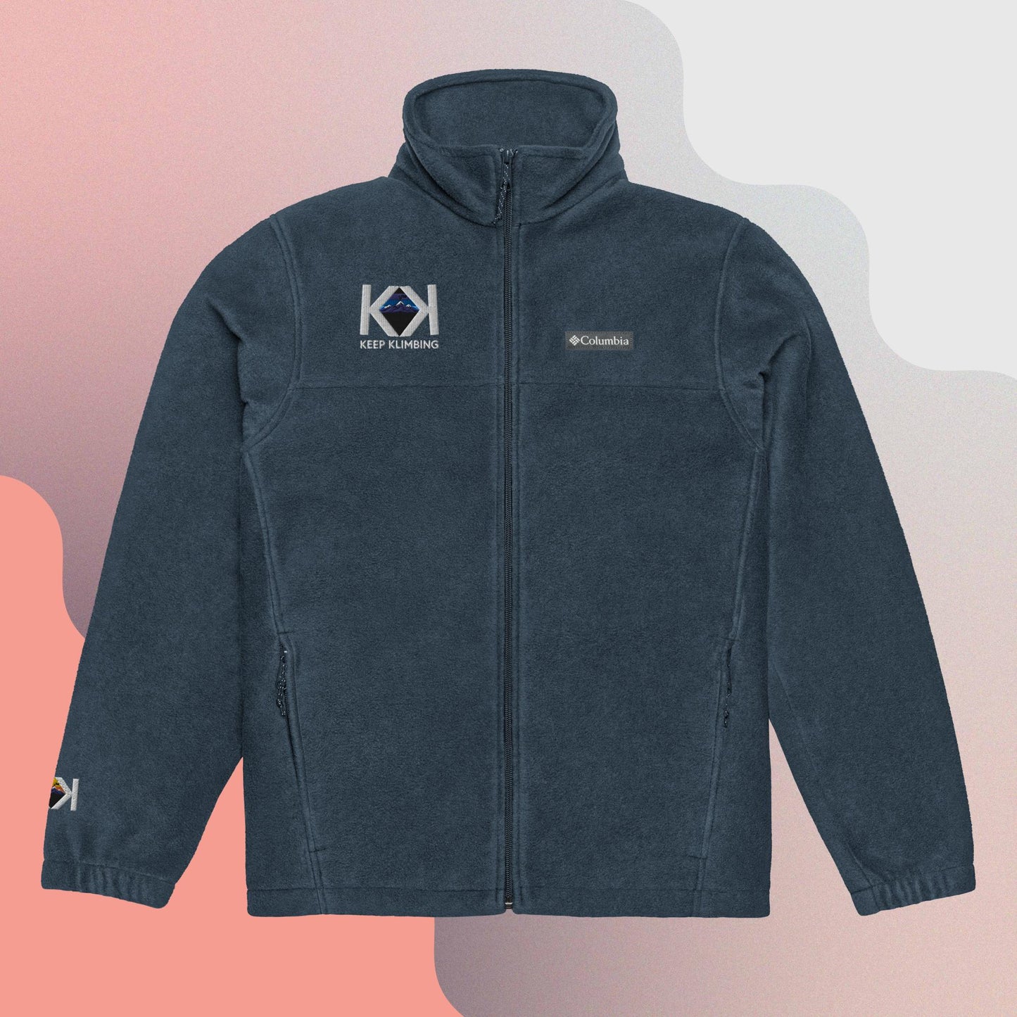 Keep Klimbing Unisex Columbia fleece jacket
